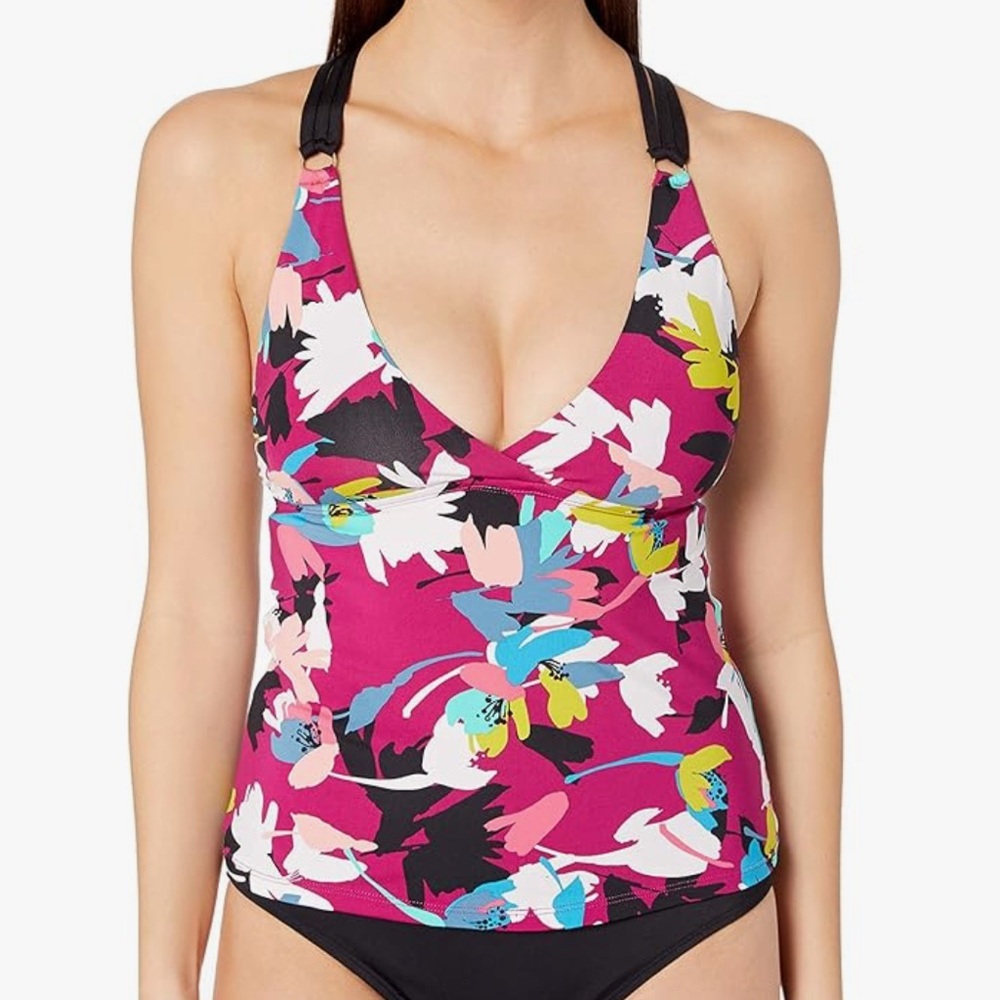 NWT Floral Halter Tankini Top - Multicolor